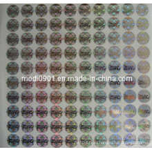 Etiquetas engomadas holograficas personalizadas de alta calidad baratas populares de la etiqueta engomada del holograma